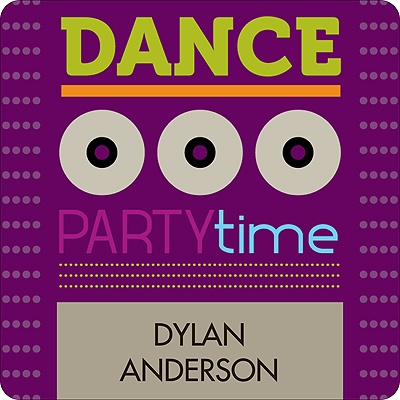 Pump up the Volume -- Kids Birthday Favor Stickers
