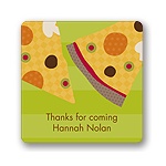Slice of the Party -- Kids Birthday Favor Stickers