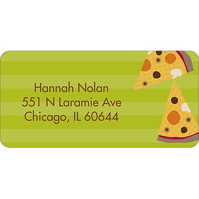 Slice of the Party -- Address Label