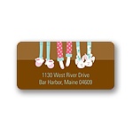 Slippers and Slumber Parties -- Address Label