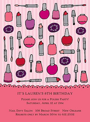 Makeover - Birthday Invitation