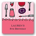 Makeover -- Kids Birthday Favor Stickers