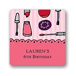 Makeover -- Kids Birthday Favor Stickers
