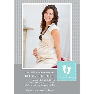 Foot Prints -- Baby Shower Invitations