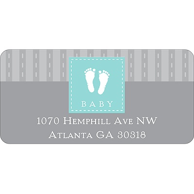 Foot Prints -- Address Label