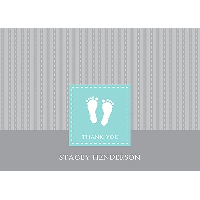 Foot Prints -- Thank You Card