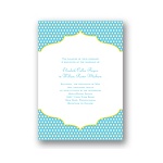Dotted Frame -- Contemporary Wedding Invitation