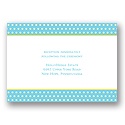 Dotted Frame -- Wedding Reception Card