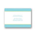 Dotted Frame -- Wedding Reception Card