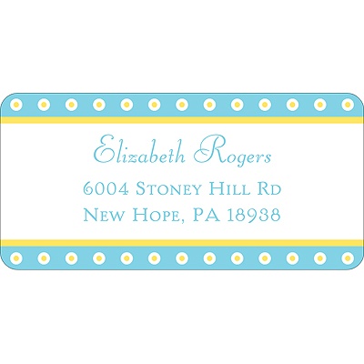 Dotted Frame -- Wedding Address Label