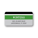 Contemporary Frames in Green -- Wedding Address Label