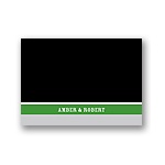 Contemporary Frames in Green -- Wedding Thank You Card
