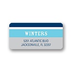Contemporary Frames in Blue -- Wedding Address Label