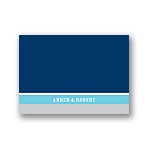 Contemporary Frames in Blue -- Wedding Thank You Card
