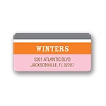 Contemporary Frames in Pink -- Wedding Address Label