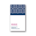 Memorable Motif -- Wedding Reception Card