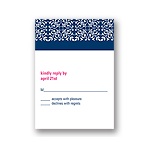Memorable Motif -- Wedding Response Card