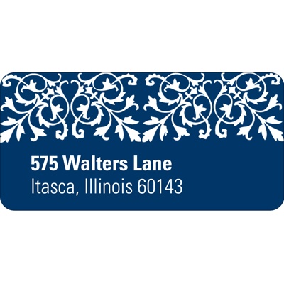 Memorable Motif -- Wedding Address Label