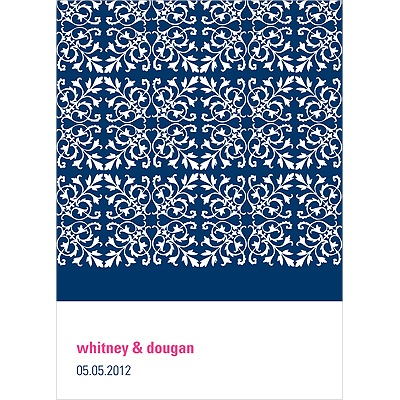 Memorable Motif -- Wedding Thank You Card