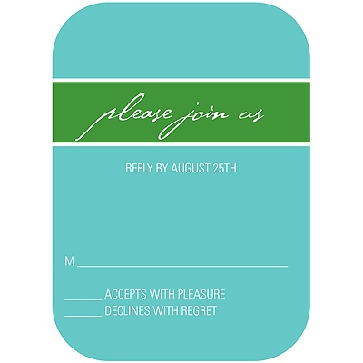 Simply Inviting -- Wedding Response Card