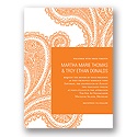 Paisley Perfection -- Casual Wedding Invitation