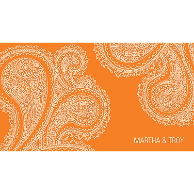 Paisley Perfection -- Wedding Thank You Card