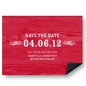 Rustic Reminder -- Save the Date Magnet