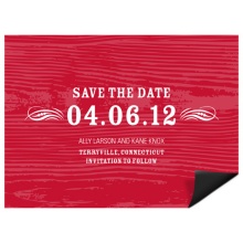 Rustic Reminder -- Save the Date Magnet