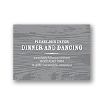 Engraved Memories -- Wedding Reception Card