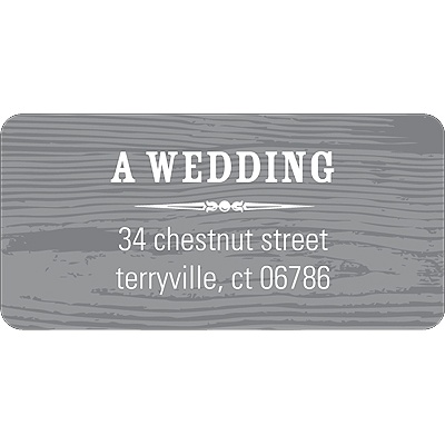 Engraved Memories -- Wedding Address Label