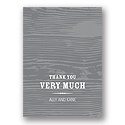Engraved Memories -- Wedding Thank You Card