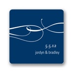 Flowing Embrace -- Wedding Favor Stickers