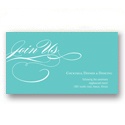 Flowing Embrace -- Wedding Reception Card