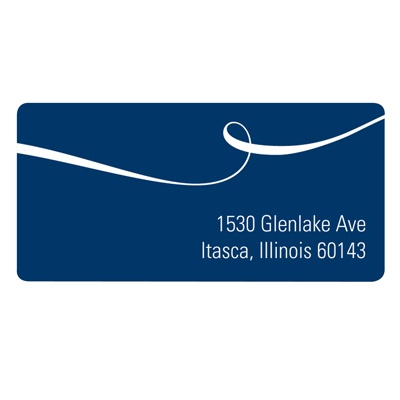 Flowing Embrace -- Wedding Address Label