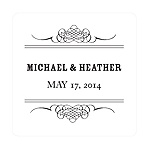 Elegant Edging -- Wedding Favor Stickers