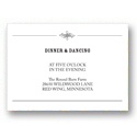 Elegant Edging -- Wedding Reception Cards
