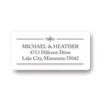 Elegant Edging -- Wedding Address Label