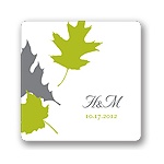 Turning Leaves -- Wedding Favor Stickers