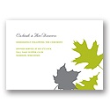 Turning Leaves -- Wedding Reception Card
