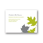 Turning Leaves -- Wedding Reception Card