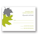 Turning Leaves -- Wedding Response Card