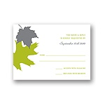 Turning Leaves -- Wedding Response Card