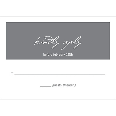 Picture This -- Wedding Response Card