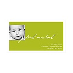 Simply Written -- Simple Boy Birth Announcement