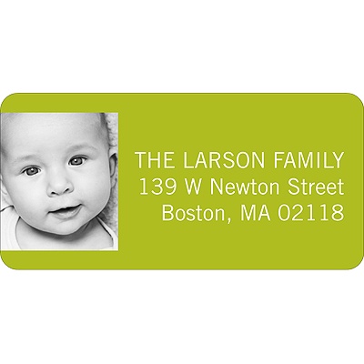Simply Written -- Boy Address Label