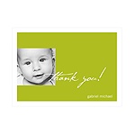 Simply Written -- Baby Thank You Card