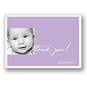 Simply Written -- Baby Thank You Card