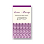 Elegant Damask Array -- Wedding Reception Card