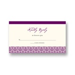 Elegant Damask Array -- Wedding Response Card