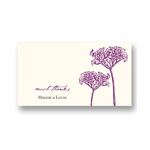 Elegant Floral Stalks -- Wedding Thank You Card